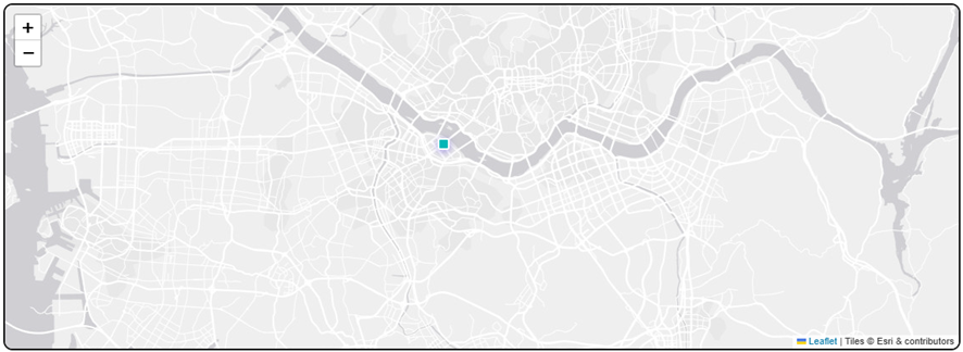 Esri World Gray Canvas (지명 없이 위치 위주 표시)