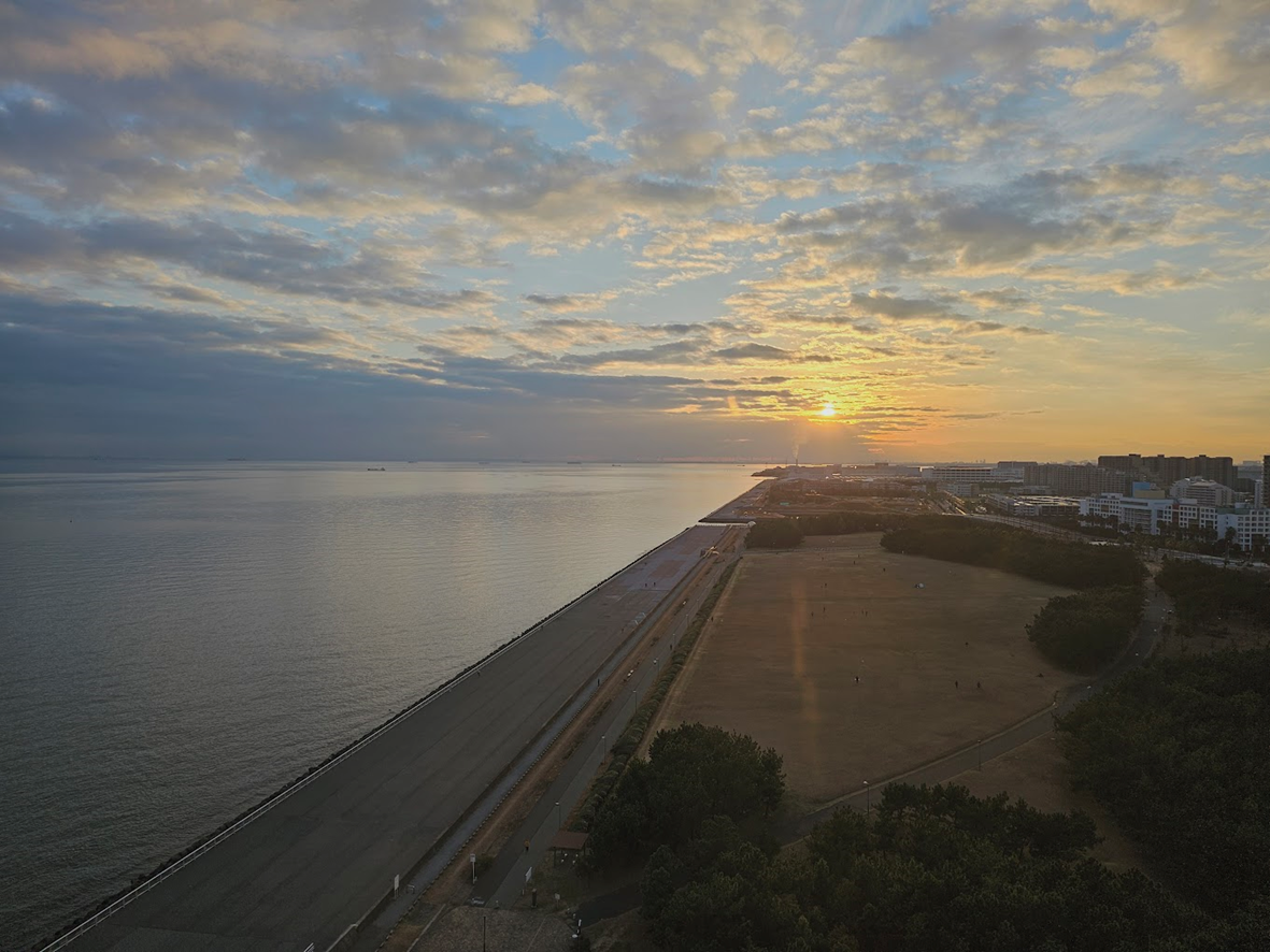 같은 시기 도쿄 베이 풍경